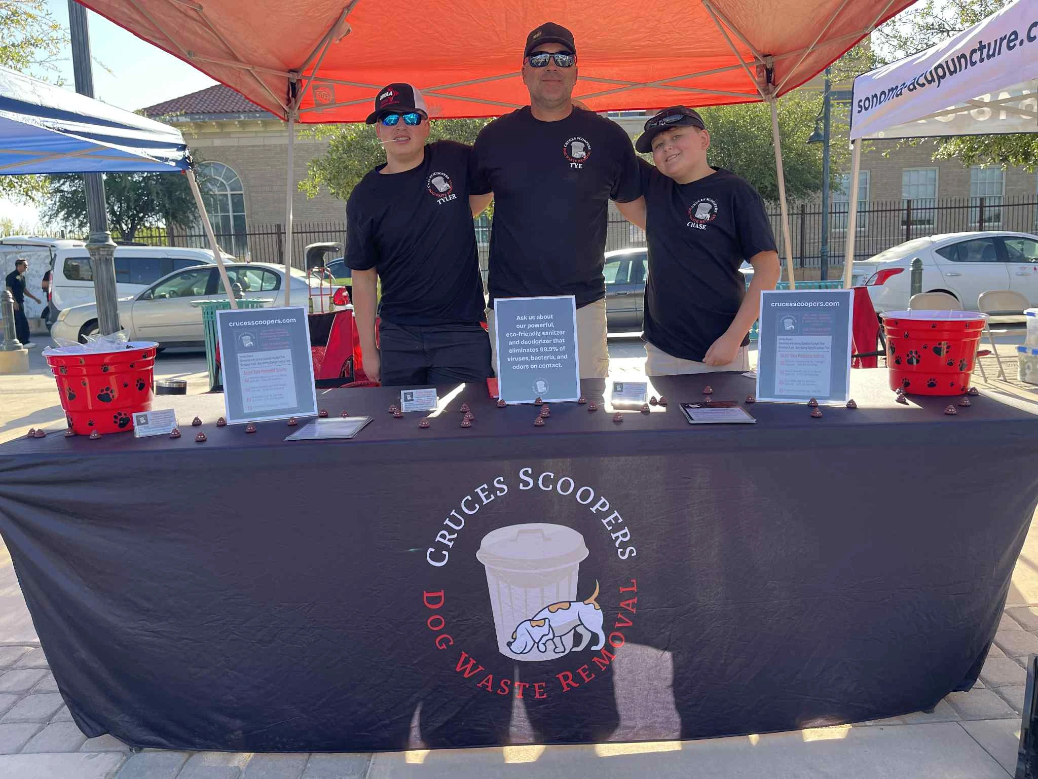 The Cruces Scoopers family at a local community event